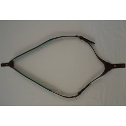 Dobbelt Riffelrem Lder - Brun, Neopren