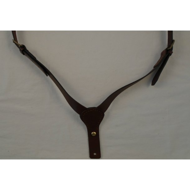 Dobbelt Riffelrem Lder - Brun, Neopren