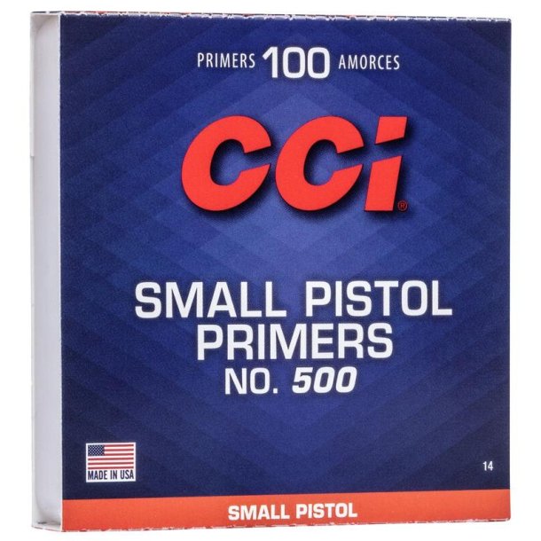 CCI 500 Fnghtter Small Pistol 100 stk.
