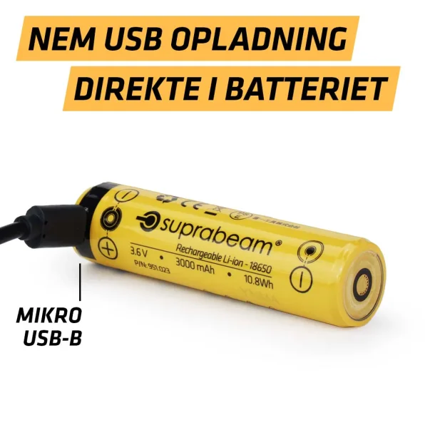 Suprabeam Q3r LED lommelygte - 1100lm