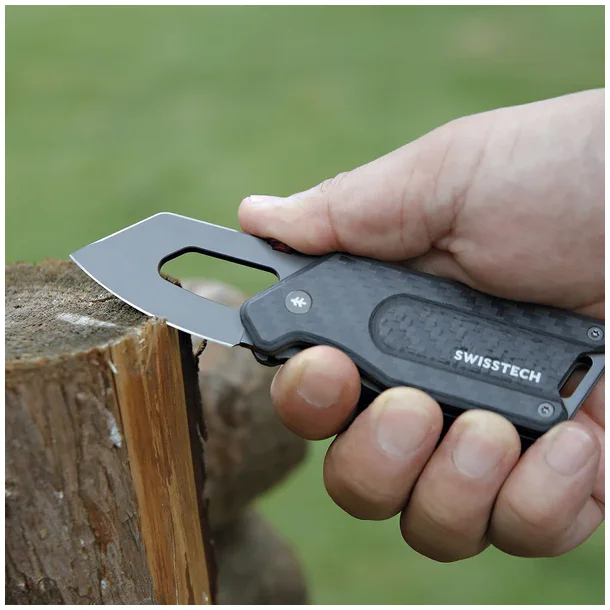 Swisstech St�mmig Foldekniv | Carbon | 5,5cm