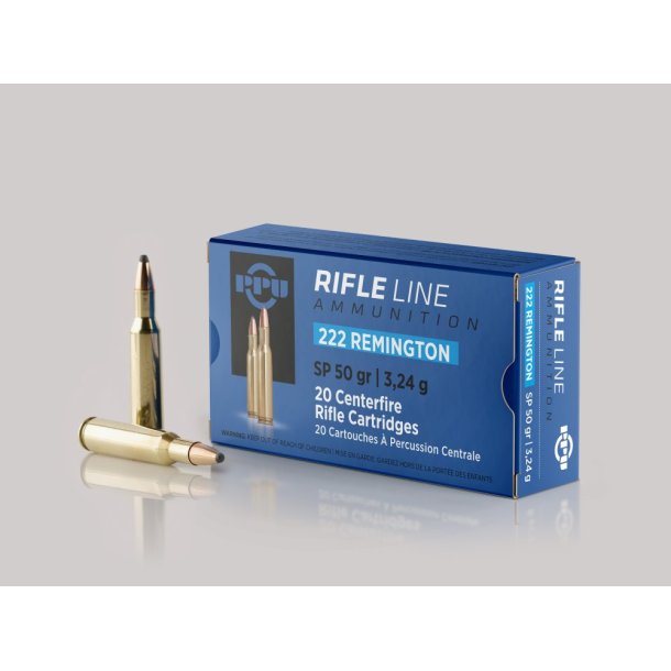 Partizan .222 Remington 3,24gr/50grain - 20stk