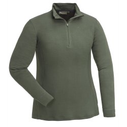 Pinewood ABISKO MERINO BASE LAYER HALF ZIP dame