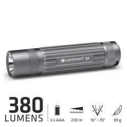 Suprabeam Q3 LED Lommelygte - 380lm