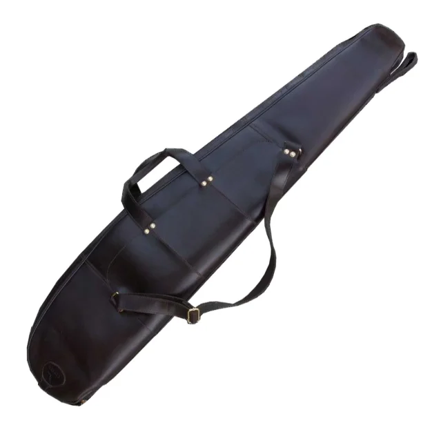 Canard Luxus Riffel-etui i lder m/pelsfor