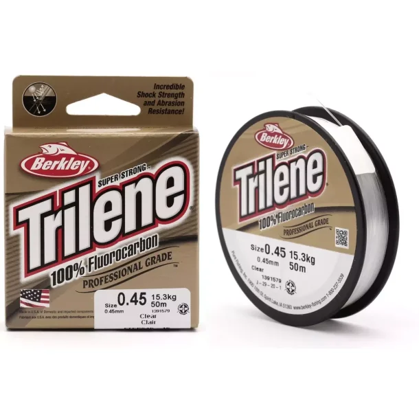 BERKLEY Trilene 100% Fluorocarbon fiskeline - 50m