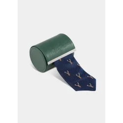 Ripon Silkeslips - Deer Navy Blue