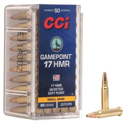 CCI Gamepoint JSP .17 HMR - 20 gr - ske  50 stk