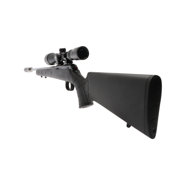 CZ 457 Synthetic salonriffel med vekselst 22LR & 17HMR-kikkert og lyddmper