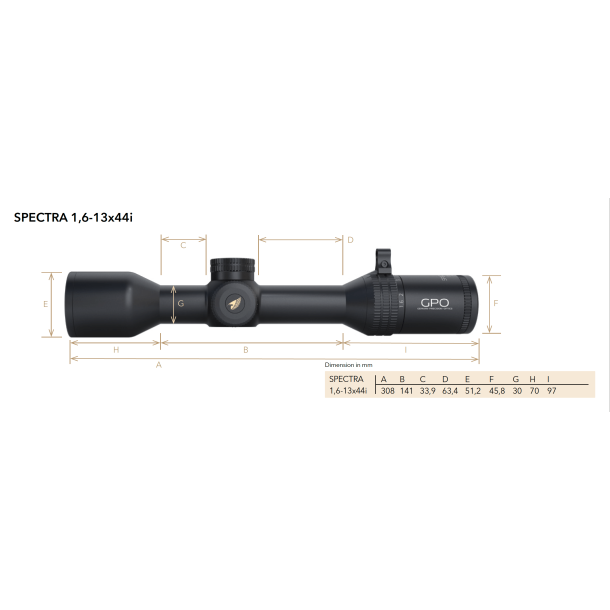 GPO Spectra 8x | 1,6-13x44i