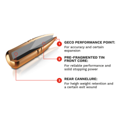 Geco Zero 9,3x62 - 11,9gram - 184grain - Blyfri