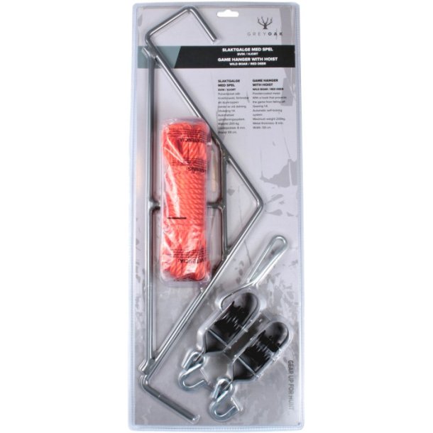 Grey Oak Slagtegalge med spil - Vildsvin/hjort