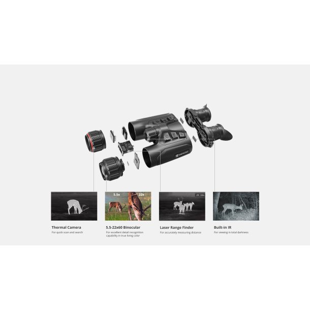 HIKmicro Habrok 4K Termisk/Digital kikkert IR 940 Usynlig