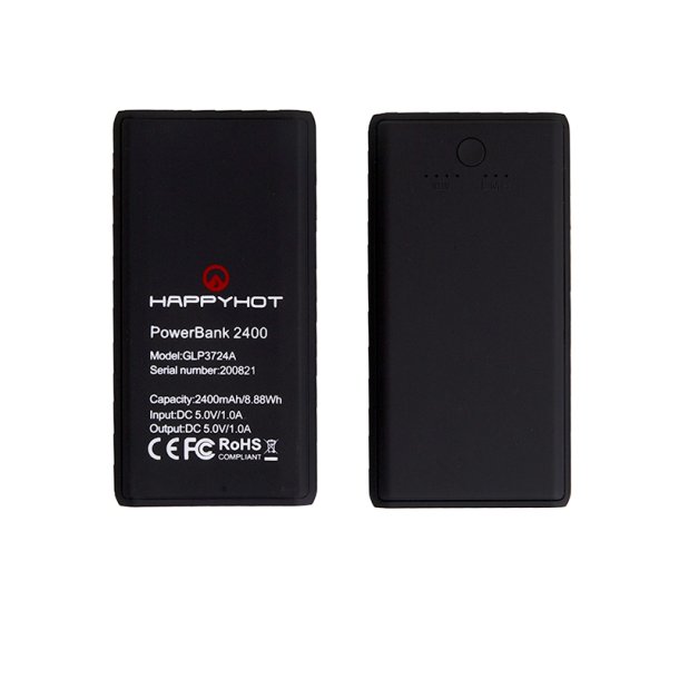 HappyHot Powerbanks til varmesokker 5v 2400mAh - 2stk