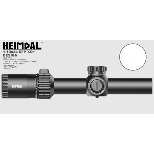 Mjoelner Hunting Heimdal XO+ 1-10x24 Sigtekikkert