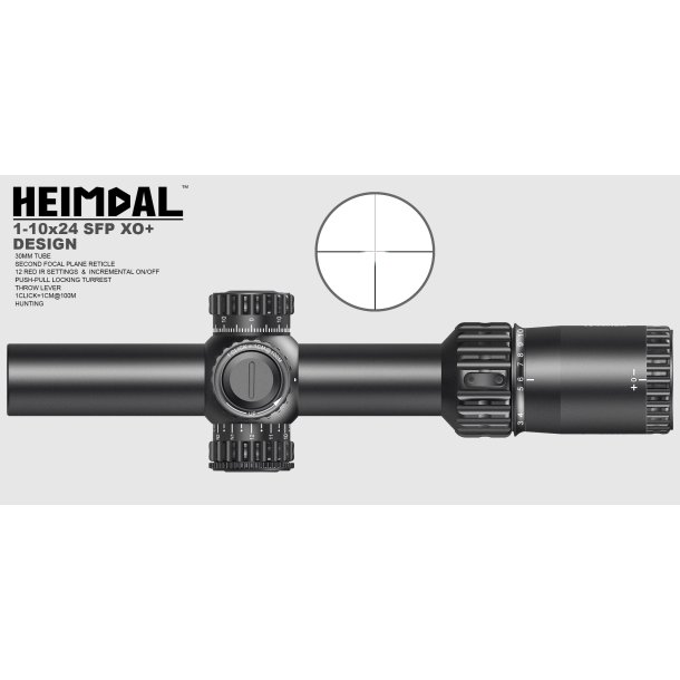 Mjoelner Hunting Heimdal XO+ 1-10x24 Sigtekikkert