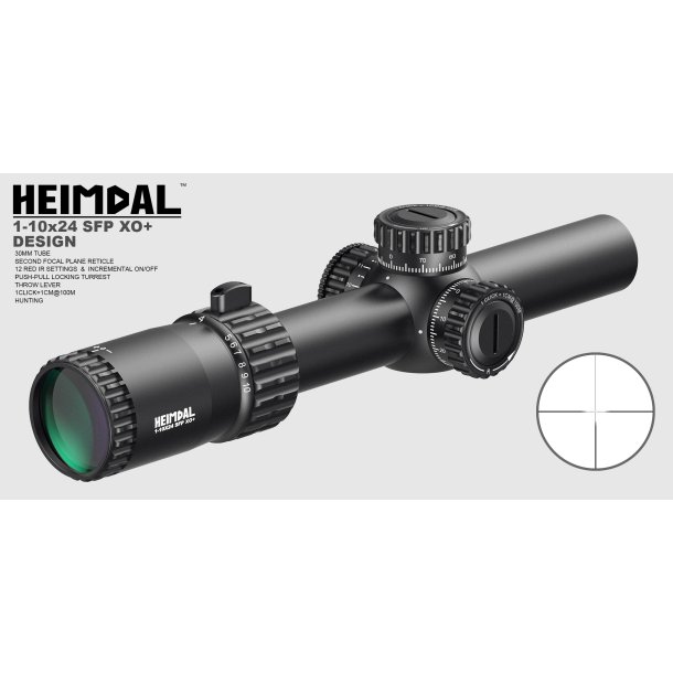 Mjoelner Hunting Heimdal XO+ 1-10x24 Sigtekikkert
