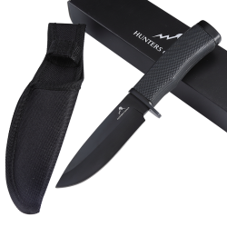 Hunters Choice Asio Jagtkniv | Sort | 9,5cm