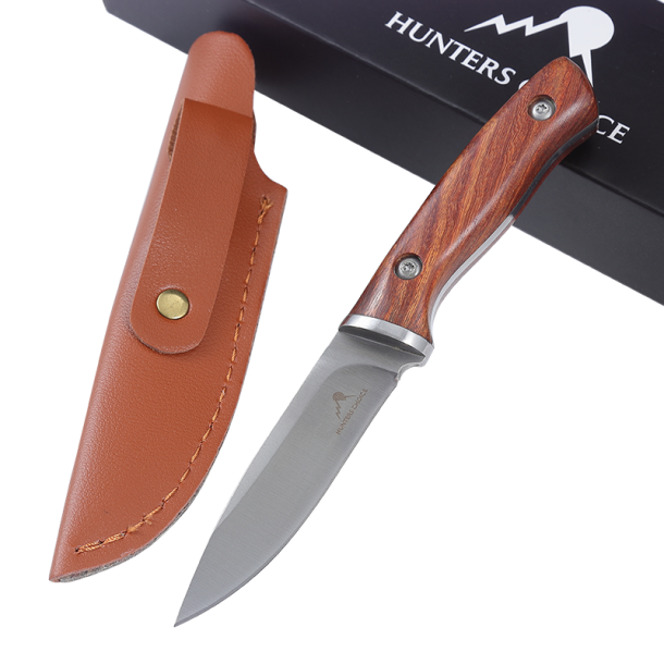 Hunters Choice Strix Jagtkniv | M�rk Brun | 7,8cm