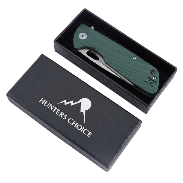 Hunters Choice Lynx Foldekniv | Gr�n | 8cm