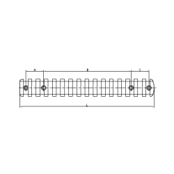 Picatinny Rail / Skinne i stl - CZ 457