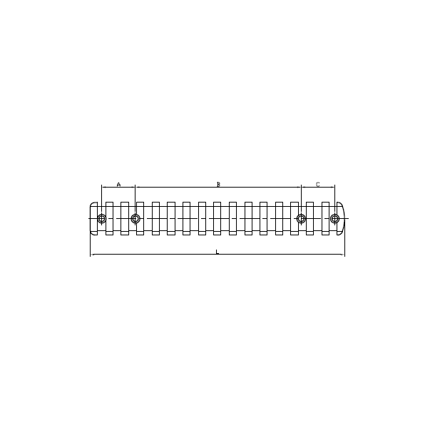 Picatinny Rail / Skinne i stl - CZ 457