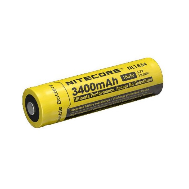 Nitecore Genopladeligt 18650 Batteri - 3400mAh