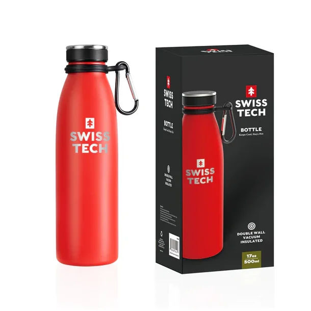 SwissTech Flaske | R�d | 500ml 