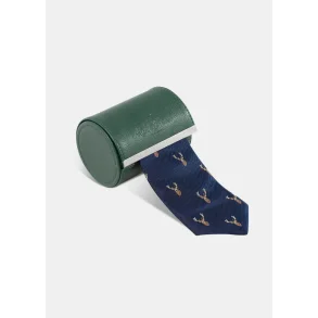 Ripon Silkeslips - Deer Navy Blue