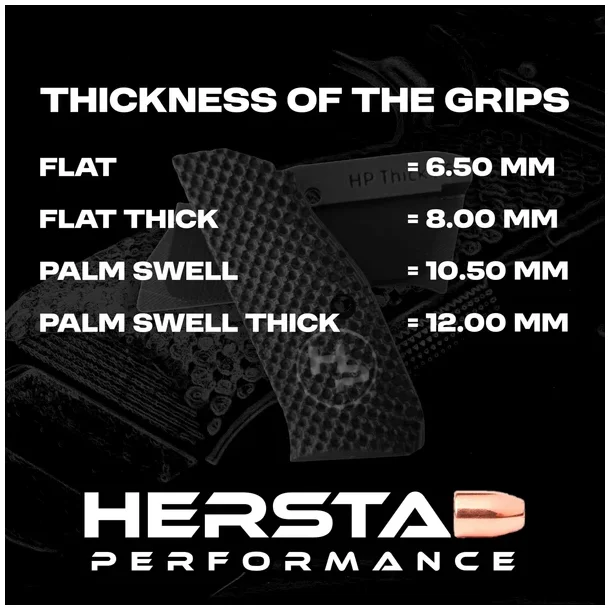 Herstad Performance - CZ Shadow 2 Darkline - Palm Swell Grip