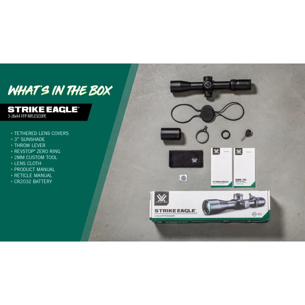 Strike Eagle 3-18x44 FFP MRAD