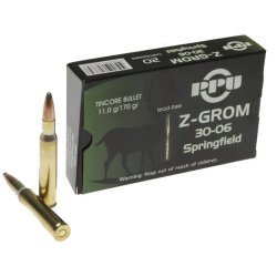 PPU Z-Grom 30-06 - 11Gram - 170grain - Blyfri