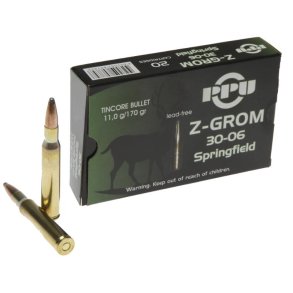 PPU Z-Grom 30-06 - 11Gram - 170grain - Blyfri