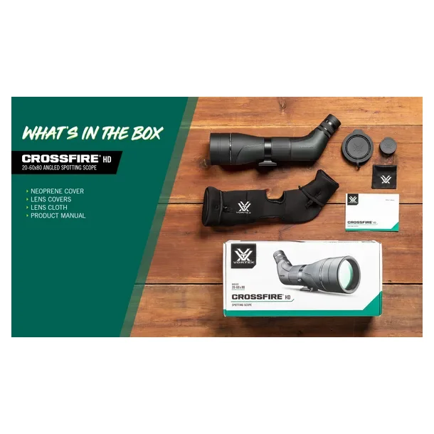 Vortex Crossfire HD 20-60x80 Angled Udsiktskikkert
