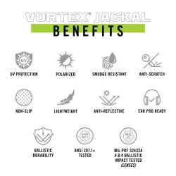 Vortex Jackal Solbriller Black/Smoke