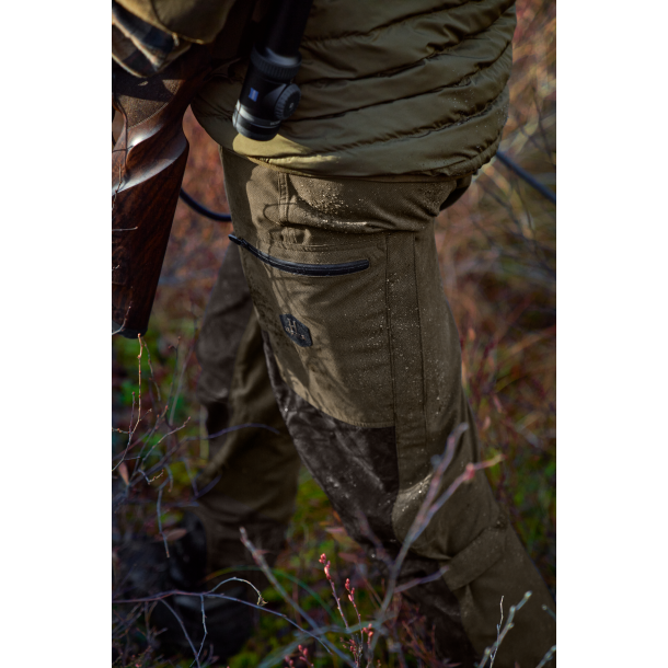 Hrkila Driven Hunt HWS leather bukser Willow green/Shadow 