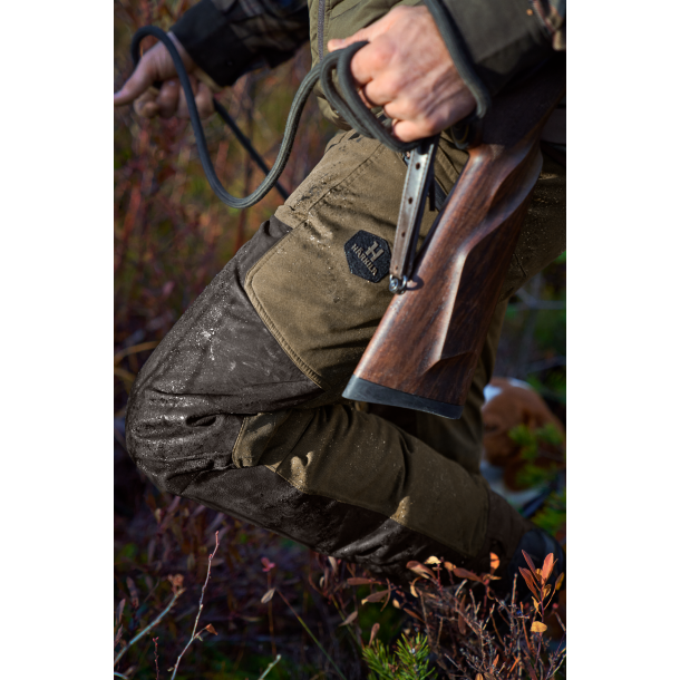 Hrkila Driven Hunt HWS leather bukser Willow green/Shadow 