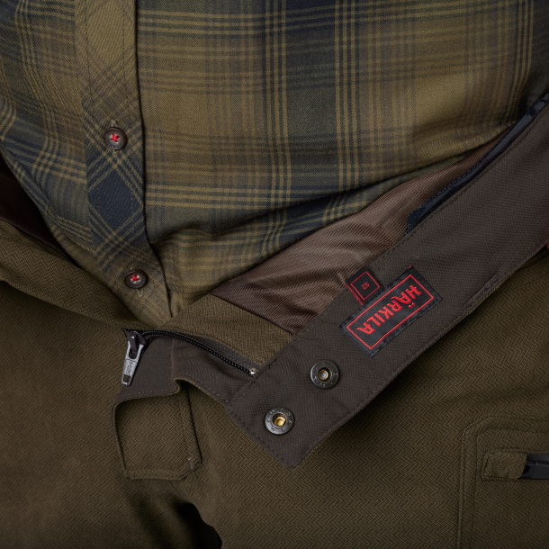 Hrkila Driven Hunt HWS leather bukser Willow green/Shadow 