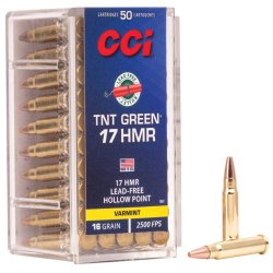CCI TNT *Blyfri* .17 HMR - 16 gr - ske  50 stk