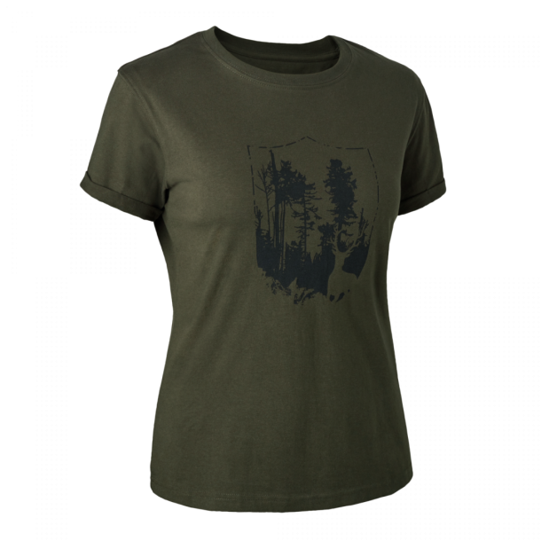 Deerhunter Lady T-shirt med skjold