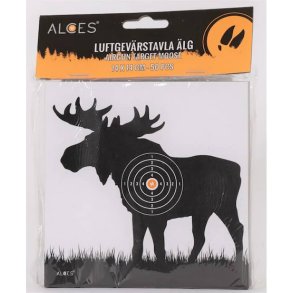 Alces skydeskiver 14x14cm m/ Elgmotiv