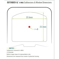 Vortex Defender-XL Rdpunkt sigte (8 MOA)
