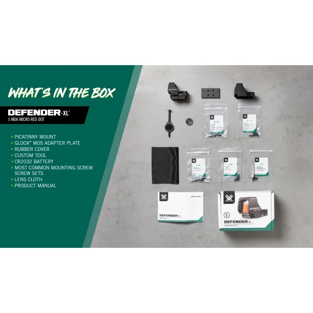 Vortex Defender-XL Rdpunkt sigte (8 MOA)