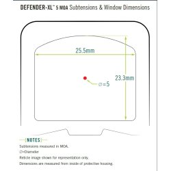 Vortex Defender-XL Rdpunkt sigte (5 MOA)