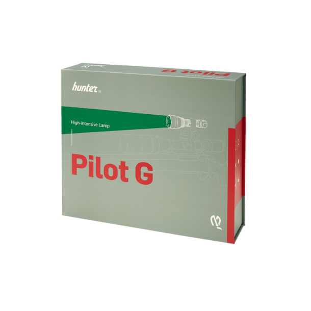 Hunter Pilot Green LED Lygtest m/ genopladelig batteri 