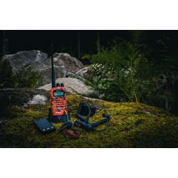 Hunter E-light BT Jagtradio Analog / Digital 140/155 mHz / 2 stk. Antenner kan klare Danmark-Norge-Sverige/ Hresnegl / Biloplader Jaktia Edition