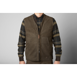 Hrkila Pro Hunter leather waistcoat Willow green