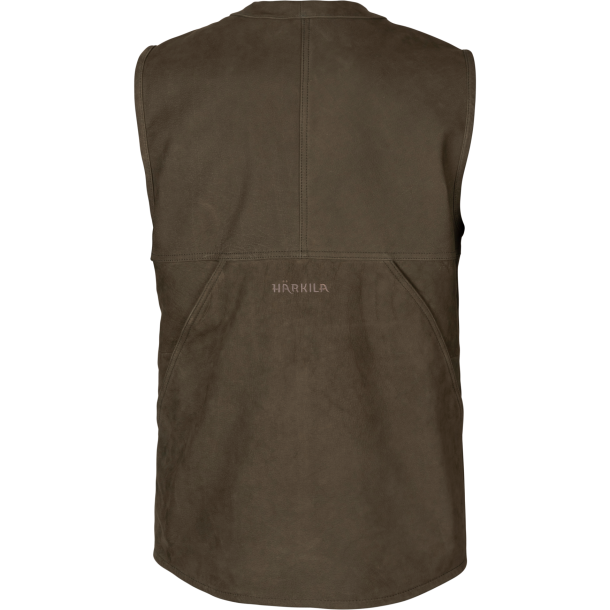 Hrkila Pro Hunter leather waistcoat Willow green