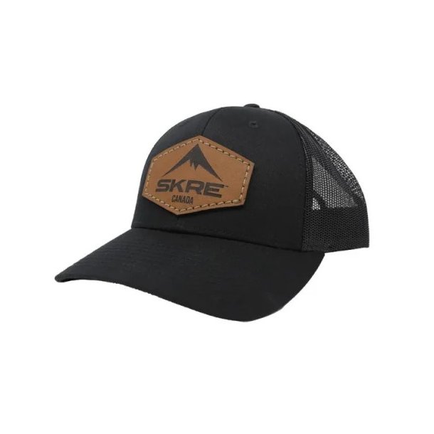 SKRE All Black Puff Hat