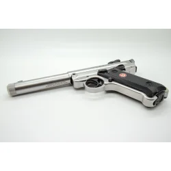 Mark IV Target w/threaded barrel, .22LR, 5,5", stainless